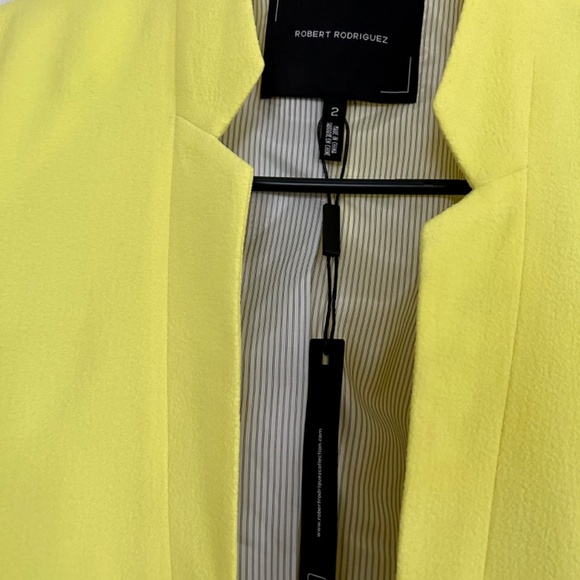 Robert Rodriguez Women’s Harper Blazer Size 2 Sunny Lime color NWT - Picture 2 of 8